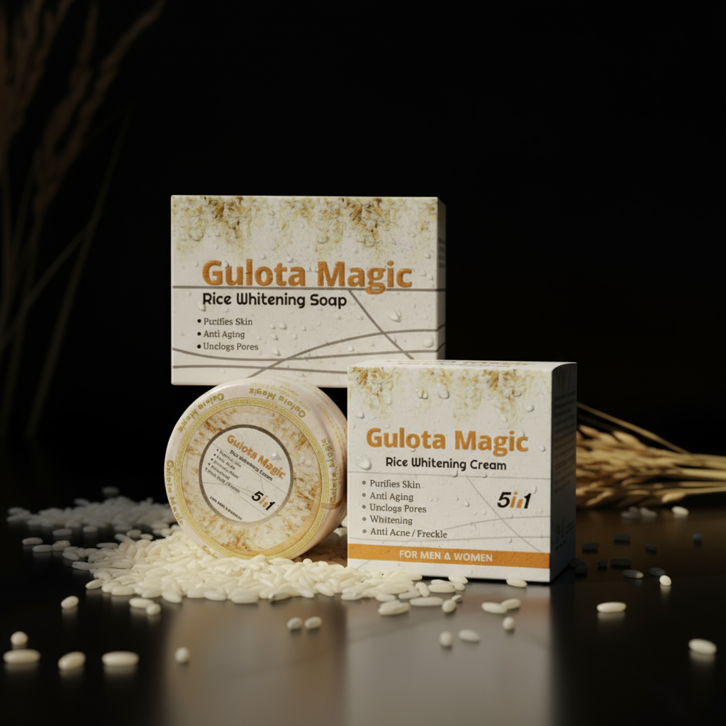 Gulota Magic Soap & Cream – Complete Skin Brightening & Glow Set